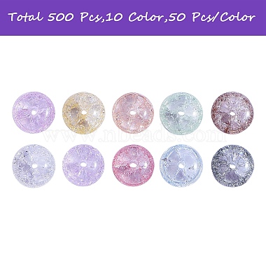 500Pcs 10 colors Crackle Glass Beads(GLAA-SZ0001-56)-3