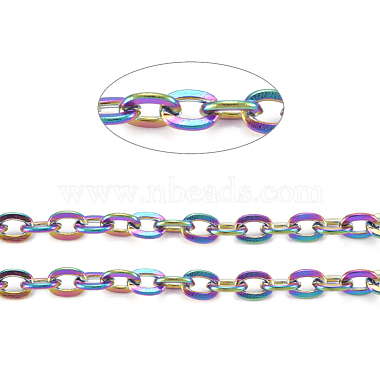 3.28 Feet Ion Plating(IP) 304 Stainless Steel Cable Chains(X-CHS-D028-05M-A)-2