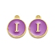 Golden Plated Alloy Enamel Charms(ENAM-Q437-12I)-1