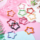 10Pcs 2 Styles Spray Painted Alloy Spring Gate Rings(FIND-TA0009-83)-5