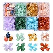 Acrylic Beads, Imitation Gemstone, Chips/Teadrop, Mixed Color, 4.6~10x7x3.5~6mm, Hole: 1.5mm, 544pcs/box(OACR-YW0001-55)