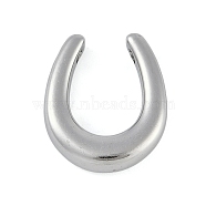 Anti-Tarnish 304 Stainless Steel Pendants, Horseshoe Charm, Stainless Steel Color, 16x14x4mm, Hole: 1.6mm(STAS-M078-01A-P)