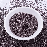 MIYUKI Delica Beads, Cylinder, Japanese Seed Beads, 11/0, (DB0462) Galvanized Dark Mauve, 1.3x1.6mm, Hole: 0.8mm, about 20000pcs/bag, 100g/bag(SEED-J020-DB0462)