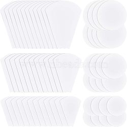 Paper Quilting Templates, English Paper Piecing, DIY Patchwork Sewing Crafts, Flower, White, 6bags/set(TOOL-CA0001-03)