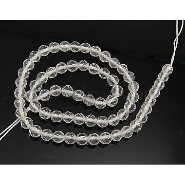 perles de cristal de quartz brins(X-GSFR10mm187-128)-2