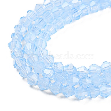 Baking Painted Transparent Glass Beads Strands(DGLA-F029-J4mm-02)-4