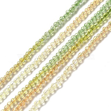 brins de perles de verre de couleur dégradé transparent(GLAA-H021-01A-15)-2