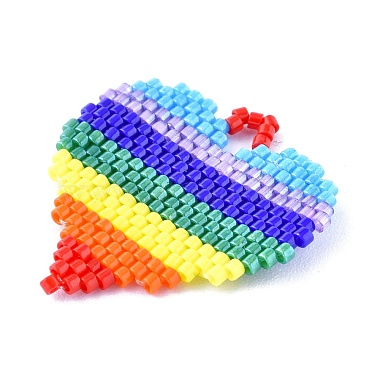 Handmade Seed Beads Pendants(SEED-I012-30)-2