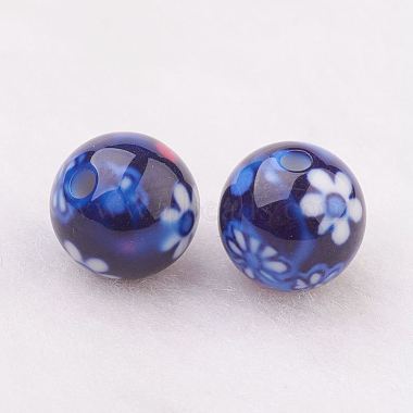 Spray Painted Resin Beads(GLAA-F049-A10)-2
