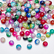 bricolage cuisson perles de verre craquelées peintes kits de fabrication de bracelet extensible(DIY-PH0004-54E)-5