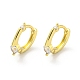 Brass Micro Pave Cubic Zirconia Hoop Earring(EJEW-C088-07B-G)-1