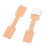 Paper Jewelry Display Price Label Cards, Paper Price Tag, Sticky, Rectangle, Peru, 6x1.3x0.02cm(X-CDIS-H004-02B)