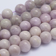 Natural Kunzite Beads Strands, Spodumene Beads, Round, Grade AB, 12mm, Hole: 1mm, about 32pcs/strand, 15.7 inch(40cm)(G-L478-11-12mm)
