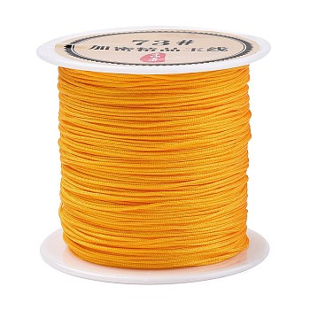 40 Yards Nylon Chinese Knot Cord, Nylon Jewelry Cord for Jewelry Making, Orange, 0.6mm
