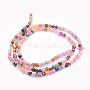 Natural Tourmaline Beads Strands(G-O166-27-3mm)-2