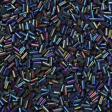 Perles de clairon en verre de couleurs métalliques(SEED-N005-001-D04)-3