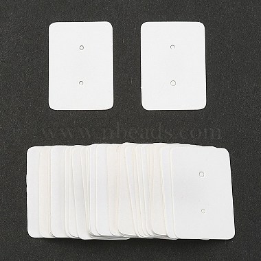 White Rectangle Paper Earring Displays