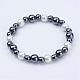 Pearlized Glass Round Beads Stretch Bracelets(BJEW-JB02846-01)-1