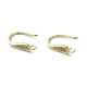Brass Micro Pave Cubic Zirconia Earring Hooks(KK-C048-14G-G)-1