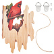 Wood Animal Hanging Ornaments(HJEW-WH0053-08E)-1