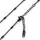 304 Stainless Steel Column Link Chain Necklace for Men Women(NJEW-K245-019C)-2