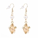 Wire Wrapped Natural Pearl Dangle Earrings(EJEW-JE04505)-1