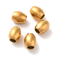 Ion Plating(IP) 304 Stainless Steel Beads, Barrel, Golden, 6x5mm, Hole: 2.4mm(STAS-G071-58G)