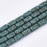Synthetic Turquoise Beads Strands, Column, 7~7.5x4mm, Hole: 0.8mm, about 54~55pcs/strand, 15.7 inch(TURQ-S391-02)