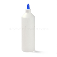 Plastic Squeeze Condiment Bottles with Tip Cap, White, 6x22cm(AJEW-XCP0001-43)