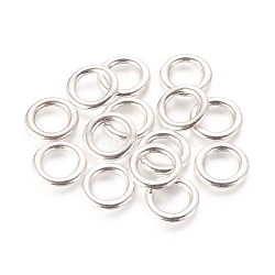 Alloy Linking Rings, Tibetan Style, Cadmium Free & Lead Free, Antique Silver Color, Size: about 14.5mm diameter, 2mm thick, hole: 10mm, 717pcs/776g(TIBEP-EA499YKG-AS-LF)