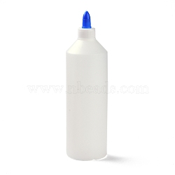 Plastic Squeeze Condiment Bottles with Tip Cap, White, 6x22cm(AJEW-XCP0001-43)