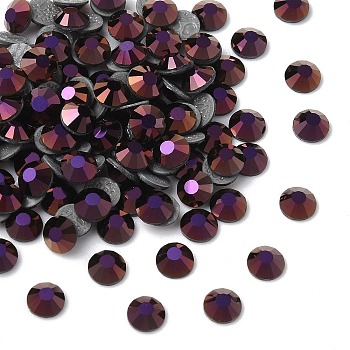 Preciosa&reg Crystal Hotfix Flatback Stones, Czech Crystal, Round(438 11 612 Chaton Rose VIVA 12 &reg), 23980 230 Brown Flare, SS6(1.9~2.1mm)