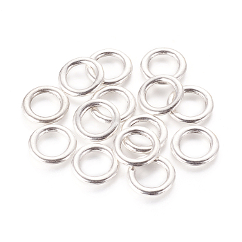 Alloy Linking Rings, Tibetan Style, Cadmium Free & Lead Free, Antique Silver Color, Size: about 14.5mm diameter, 2mm thick, hole: 10mm, 717pcs/776g