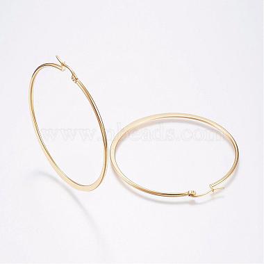 304 Stainless Steel Big Hoop Earrings(EJEW-F105-14G)-2