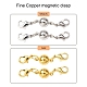8Sets 2 Colors Eco-Friendly Brass Magnetic Clasps Converter(KK-YW0001-36-FF)-2
