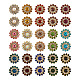 Yilisi 300Pcs 15 Style Flower Shape Rhinestone Buttons(RB-YS0001-02)-2