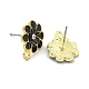 Rack Plating Alloy Stud Earring Finding(FIND-C053-07G-03)-2