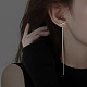 Alloy & Rhinestone Tassel Stud Earrings(WG71275-01)-2