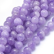 Natural Amethyst Beads Strands, Round, 10mm, Hole: 1mm, about 38pcs/strand, 15.1 inch(38.5cm)(G-I249-B07-03)