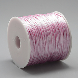 Nylon Thread, Pearl Pink, 2.5mm, about 32.81 Yards(30m)/Roll(NWIR-Q010B-034)