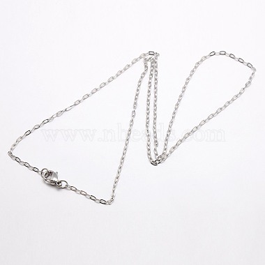 Trendy Unisex 304 Stainless Steel Cable Chain Necklaces(NJEW-M046-C-02)-2