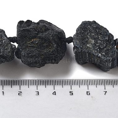необработанные грубые нити из натурального черного турмалина(G-J388-A12-01)-4
