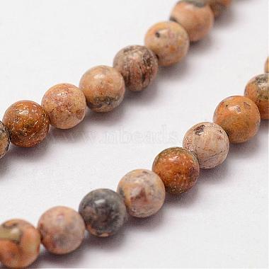 Chapelets de perles de jaspe en peau de léopard naturel(G-N0187-02-2mm)-3