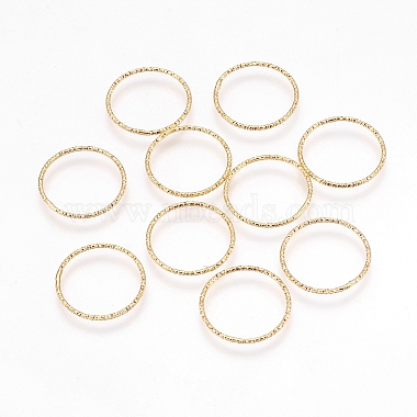 Real Gold Plated Ring Brass Links