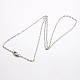 Trendy Unisex 304 Stainless Steel Cable Chain Necklaces(NJEW-M046-C-02)-2