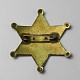 空白の星の鉄製ブローチの金具(IFIN-WH0070-16AB)-2