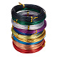Pack of 10 rolls Mixed Color Round Aluminum Wire Jewelry Making Beading Craft Wire 20 Gauge 65 Feet/Roll(AW-PH0001-01-0.8mm)-1