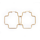 Simple Fashion 304 Stainless Steel Hoop Earrings(X-EJEW-K063-A01)-1