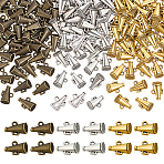 150Pcs 3 Colors Tibetan Style Alloy Pendants, Trumpet Charms, Cadmium Free & Nickel Free & Lead Free, Mixed Color, 15.5x10x3mm, Hole: 2mm, 50pcs/color(FIND-PH0061-72)