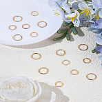 16Pcs 2 Styles 304 Stainless Steel Linking Rings, Real 24K Gold Plated, 8~10x1mm, Inner Diameter: 6~8mm, 8pcs/style(STAS-LP0005-50)